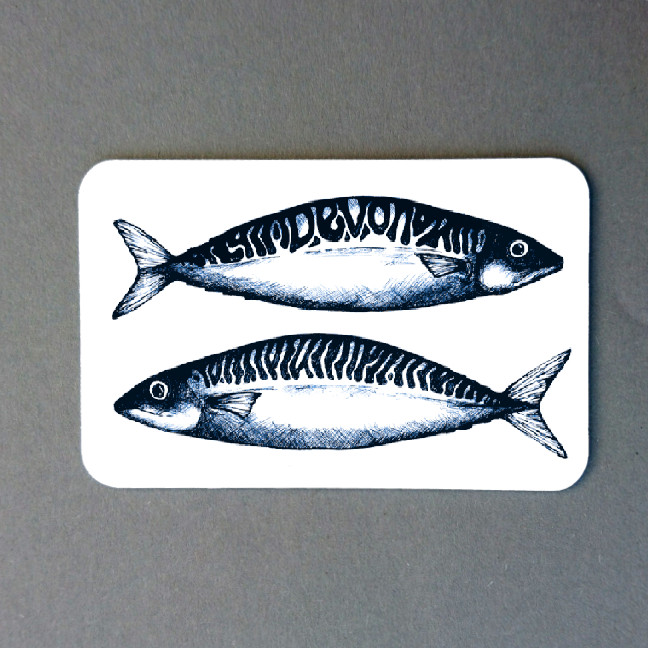 Mackerel Devon Magnet